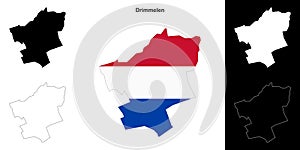 Drimmelen outline map