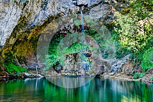 Drimona Waterfalls in Evia, Greece