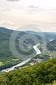 Drina River in the Valley of Tara National Park