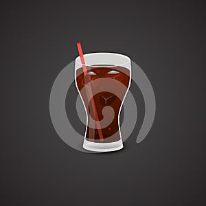 Drink vector icon. Realistic art.