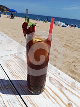 Drink on the beach Cuba Libre