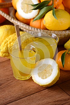 Drink with citron juice