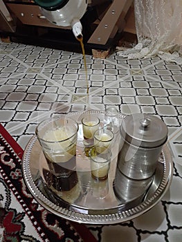 Drink the desert tea in one of the winter nights of the house