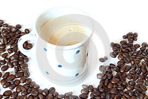 Drink & Food - Coffee Cup with Beans photo