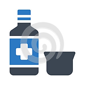 Drink glyph colour vector icon