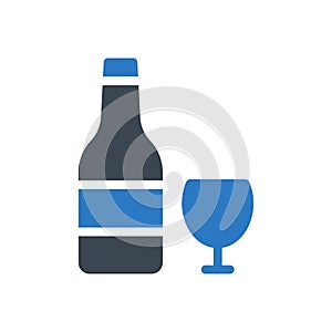 Drink vector glyph colour icon