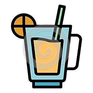 Drink lunch icon vector flat