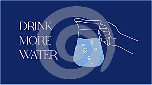 Drink More Water Banner Template