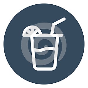 Drink Outline bold Vector Icon which can be easily modified or Edited