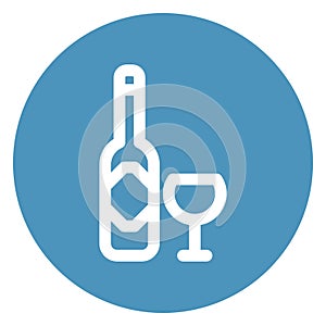 Drink Outline bold Vector Icon which can be easily modified or Edited