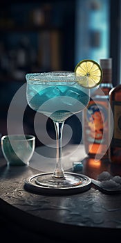 drink photo shot Curacao Blue