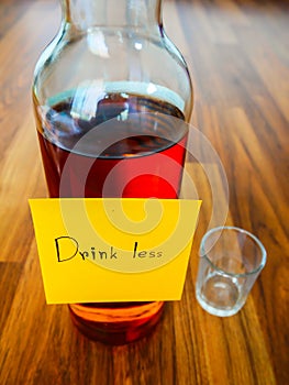 Drink less post note