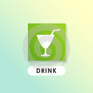 drink sign icon design. softdrink icon designs