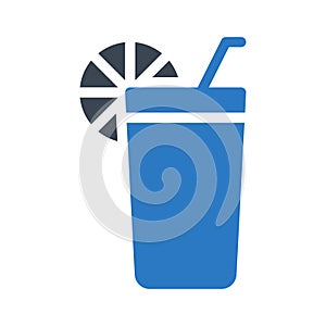 Drink glyph colour vector icon