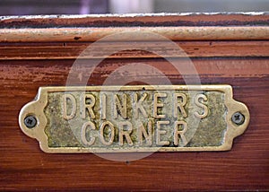 Drinkers Corner Bronze Plaque