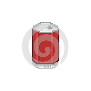 Drinking can. Vector illustration decorative design