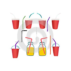 drinking cups free vector illustration