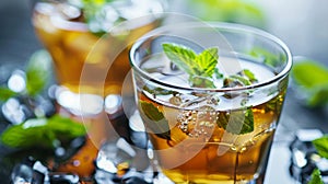 Drinking icecold water followed by sipping on hot herbal tea to improve hydration and increase detoxification.