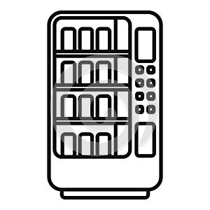 Drinking machine supply icon outline vector. Food snack