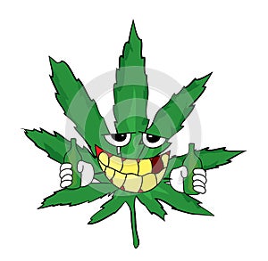 Drinking marihuana cartoon