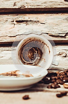 The drinking morning coffee . guesswork