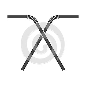 Drinking straw icon logo