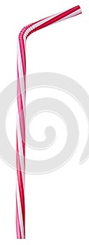 Drinking straw pink striped