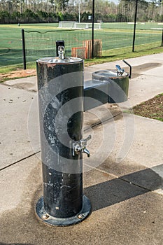 Drinking water fountain in the park