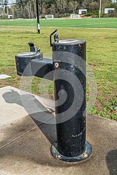 Drinking water fountain in the park