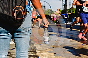 Drinking water is important when we exercise like running to avoid becoming dehydrated
