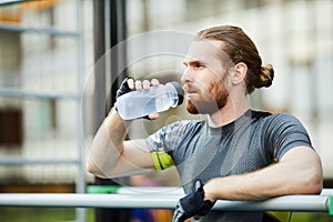 Drinking water to regain strength