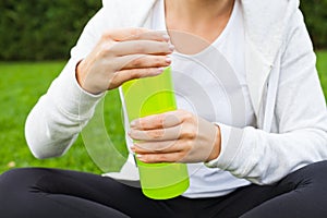 Drinking water while workout