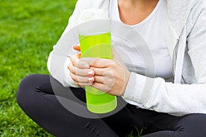 Drinking water while workout