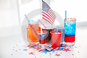 Drinks on american independence day party