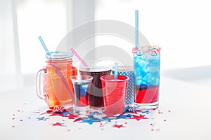 Drinks on american independence day party