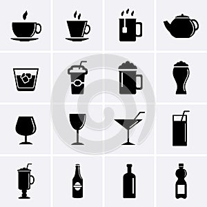 Drinks and Beverages Icons.