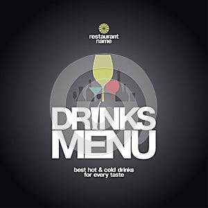 Drinks Menu Design.