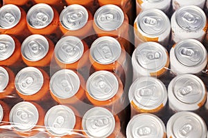 drinks packed in aluminum containers of 0.33