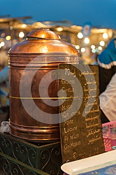Drinks for sale in Marrakesh
