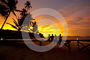 Drinks at Sunset photo