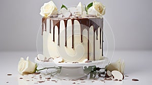 drip cake on white