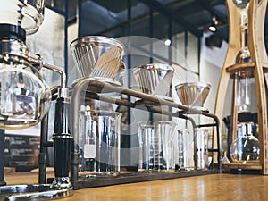 Drip Coffee Glass Kits Coffee shop cafe display photo