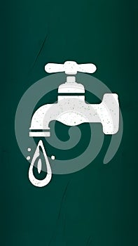 Dripping faucet signifies water wastage, urging conservation efforts photo