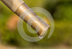 Dripping Garden Hose Nozzle