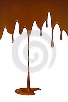 Dripping Melted Chocolate Syrup photo