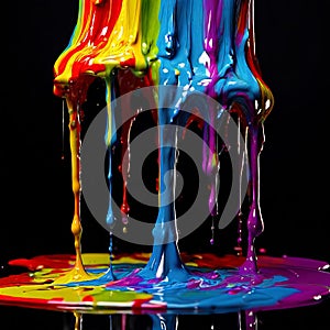 dripping paint close up k uhd very detailed high quality high photo