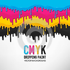 Dripping paint vector background