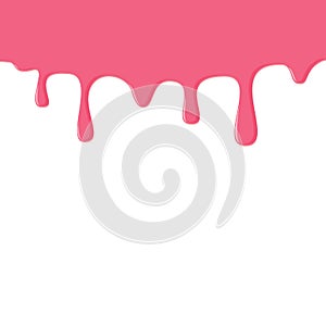 Dripping Pink Donut Glaze Background