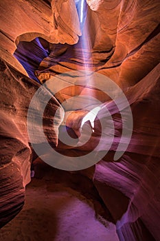 Dripping sunlight in Antelope Canyon