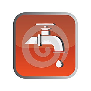 dripping tap. Vector illustration decorative design